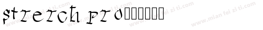 strerch pro字体转换
